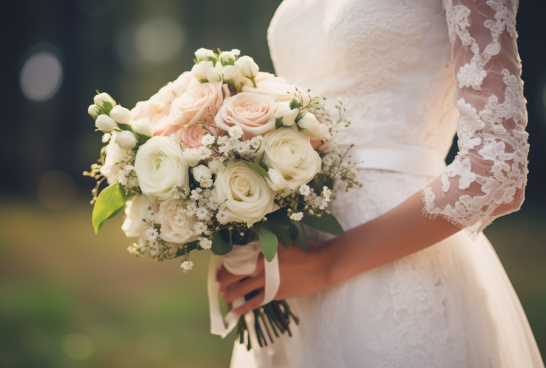 Wedding Dress Bouquet